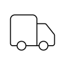 Black truck import icon 