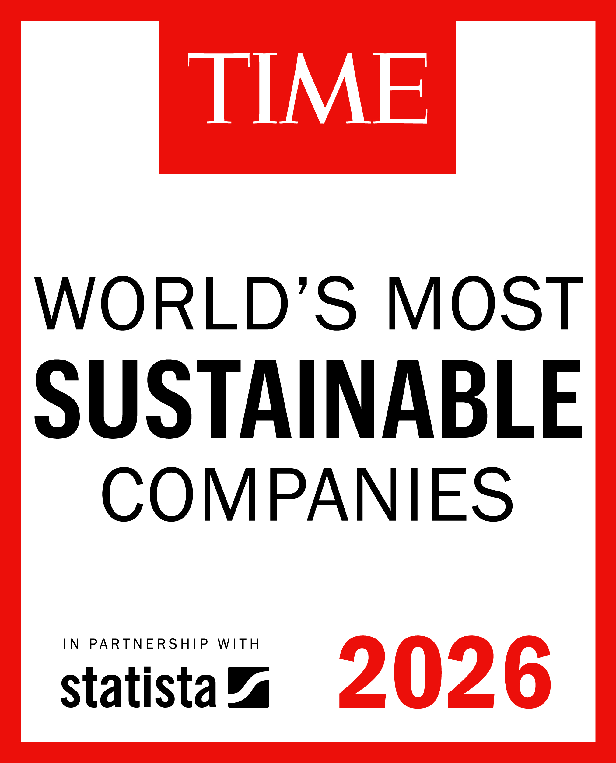 Ricoh behoort tot de meest duurzame bedrijven ter wereld volgens de TIME-lijst 2026, voor het derde opeenvolgende jaar